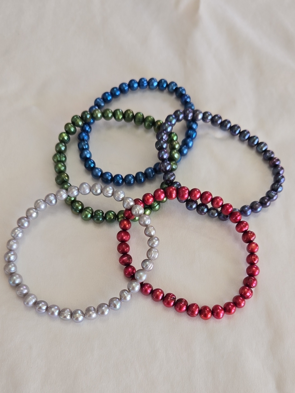 Honora Freshwater Multicolor Pearl Bead Stretch Bracelets